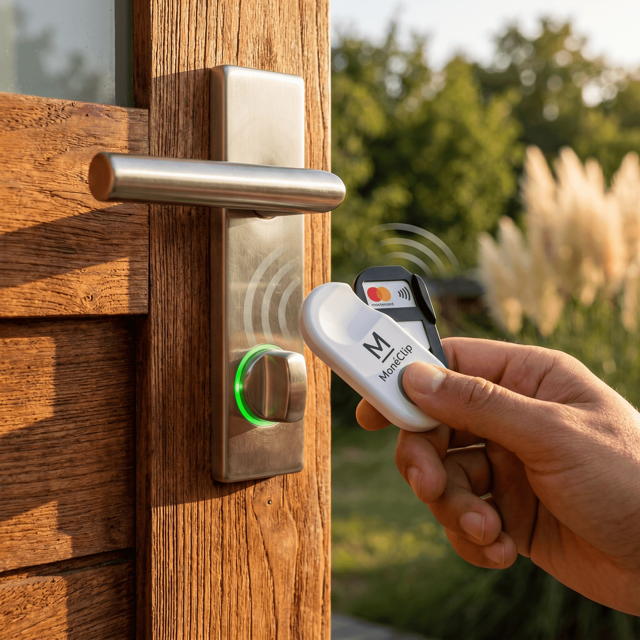 Porte-clé MonéClip et serrure connectée pour bungalow de camping